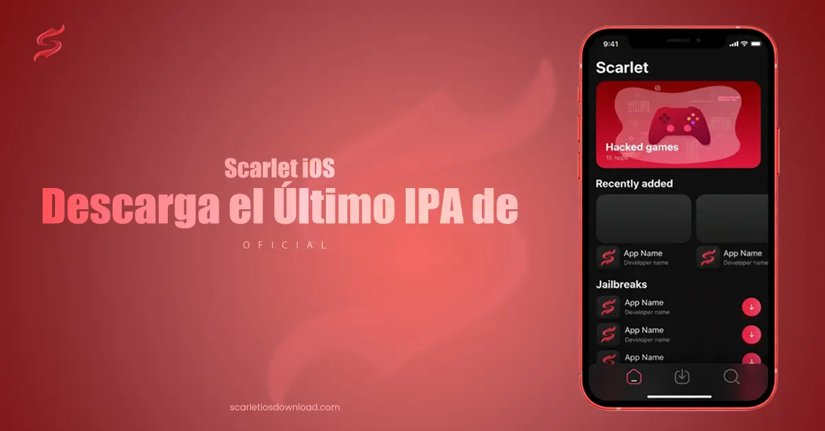 Scarlet iOS, Descarga el Último IPA de (Oficial)